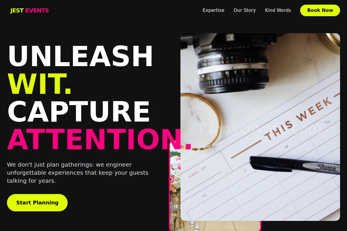 Jest Event Planning